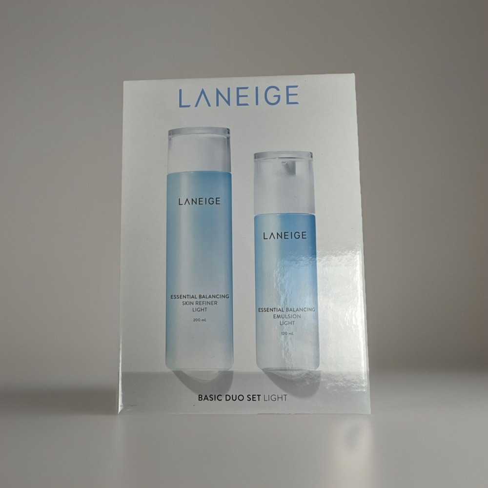 LANEIGE Basic Duo Set Light Essential Power Moisture For Skin 5-Pc NIB Travelers